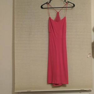 Red party dress